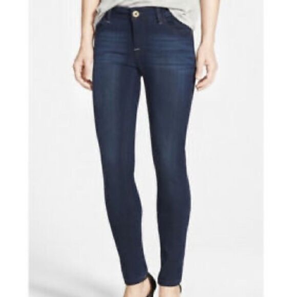 DL1961 Amanda Skinny Stretch Blue Jeans Size 26 - Picture 1 of 9